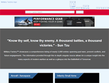 Tablet Screenshot of militaryfactory.com